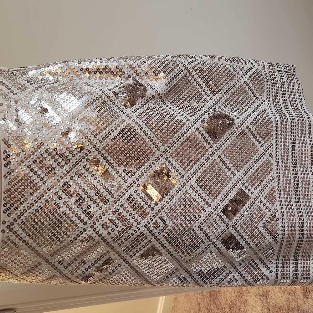 White House Black Market Sequin Pencil Skirt Size 12